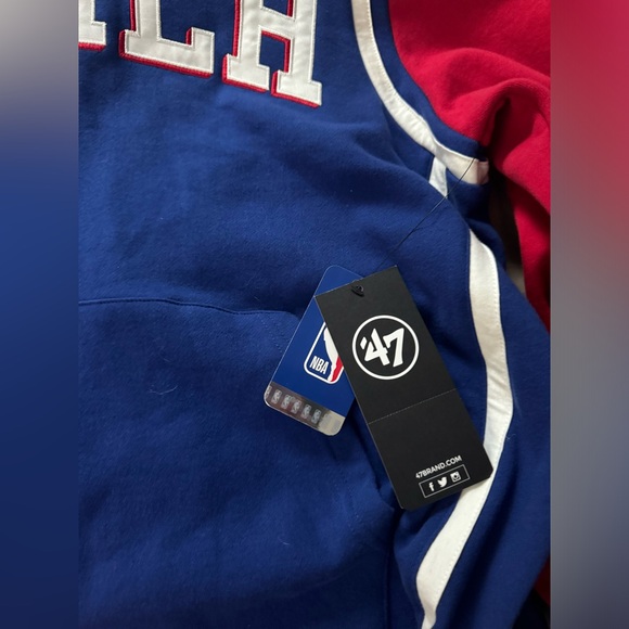 Philadelphia Sixers/76ers jersey-hoodie pullover - Picture 2 of 2